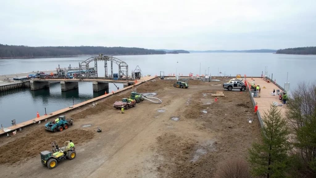 Editorial illustration for: Ogdensburg approves $175,000 sale for planned waterfront shipyard