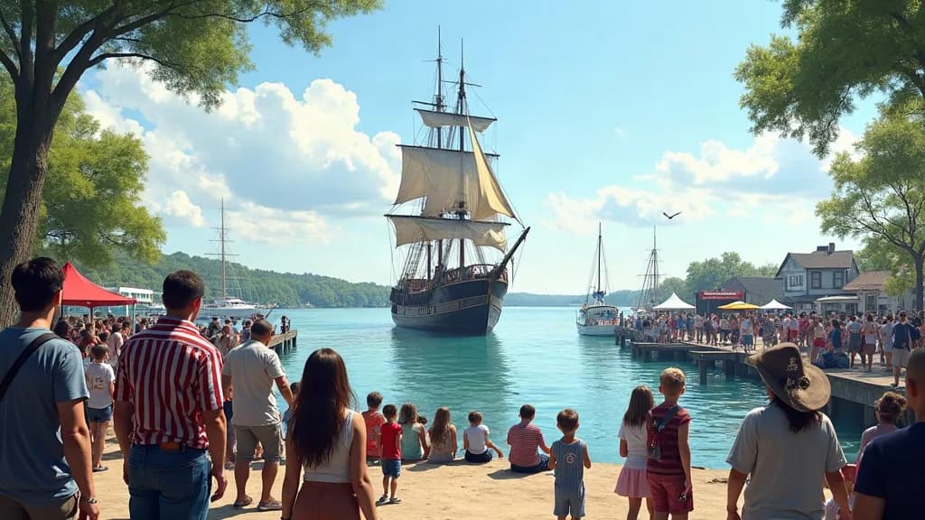 Editorial illustration for: Pirate Days brings boats, music and parade to Alexandria Bay