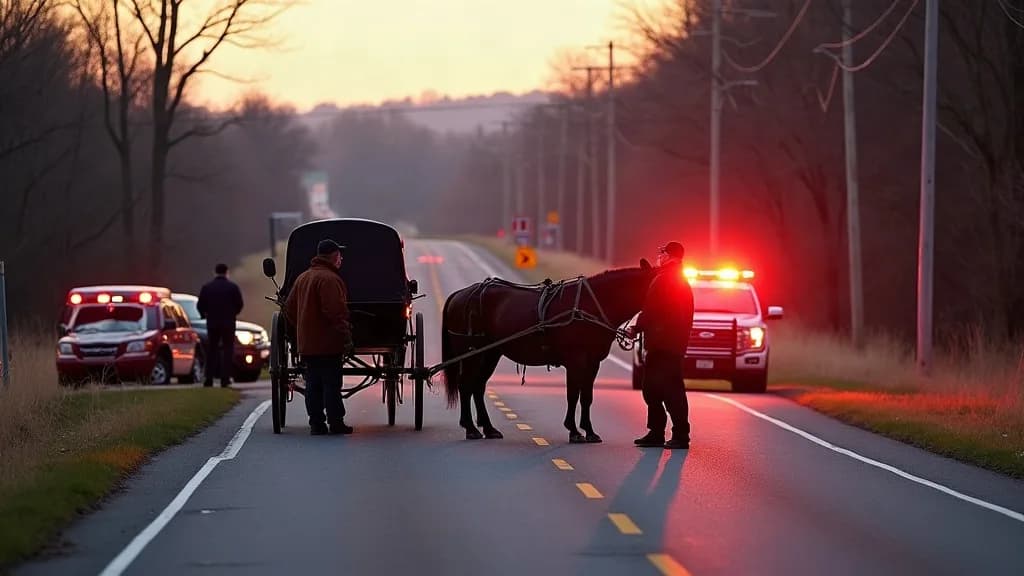 Editorial illustration for: Two killed, several seriously hurt in Canton buggy crash